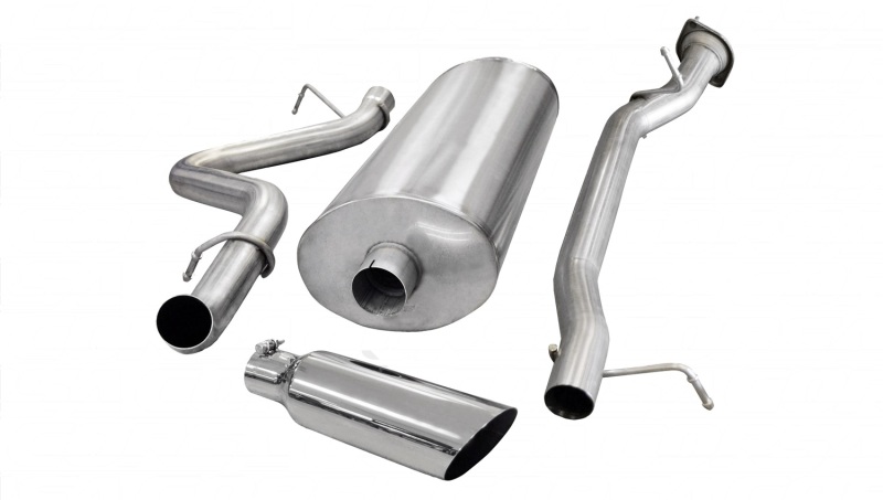 Chevrolet Silverado Performance Exhaust - CORSA Performance - Cat-Back, Single Side Exit - Polished - `07-`10